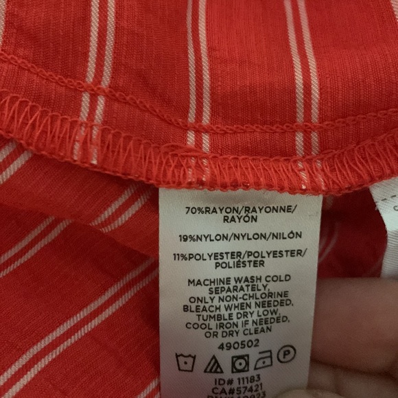 Lou & Grey by Loft Sunny Striped Tie Waist Jumpsuit size Small NWT - Picture 9 of 10